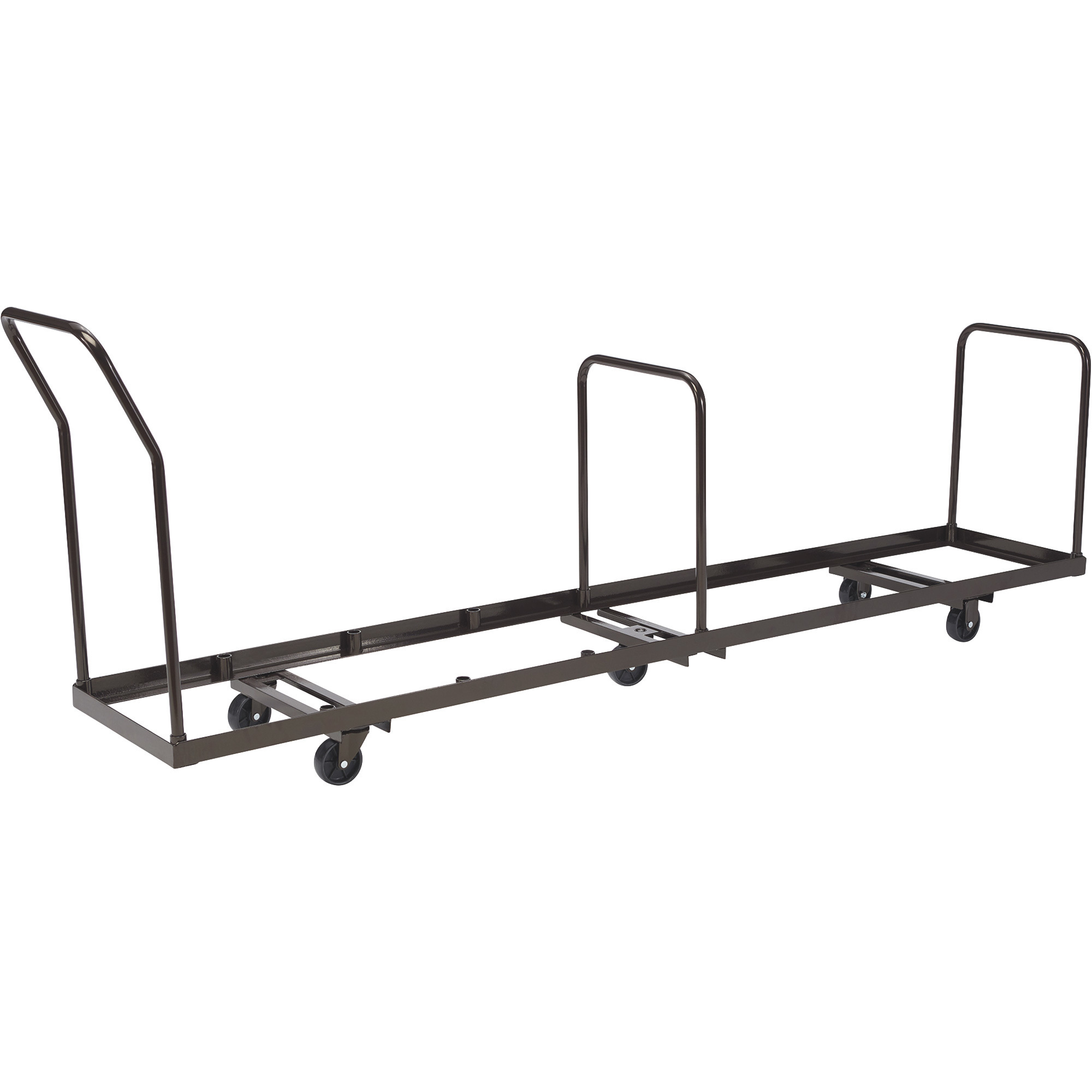 National Public Seating Folding Chair Dolly, Dark Brown, 381/2in.H x 19 1/4in.W x 109 1/2in.D, Model# DY50